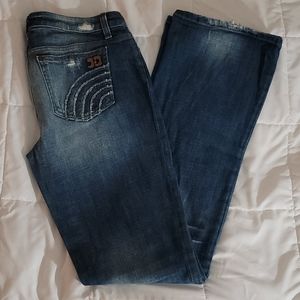 Joe's Honey Curvy BootCut Distressed Dark Denim